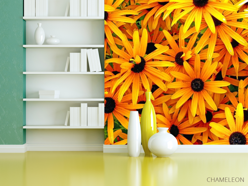 Фотошпалери Квіти жовтого кольору - 3