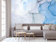 Фотообои Флюид голубой - 3