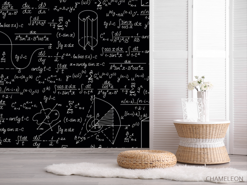 Фотошпалери Формули на чорному тлі - 2