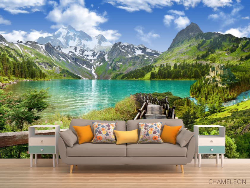 Фотообои Дорога к озеру - 1