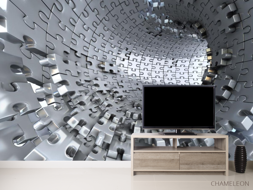 Фотообои Тоннель из пазлов - 2