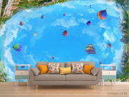 Фотообои Воздушные шары на потолок - 1