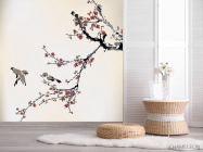 Фотошпалери Векторна гілка сакури - 2