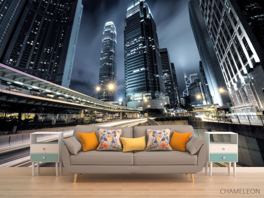 Фотообои вечерний город перспектива - 1