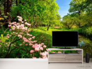 Фотообои Цветочки и лес - 2