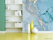 Фотошпалери Блакитний Fluid art - 3