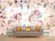 Фотообои Розовые пони - 1