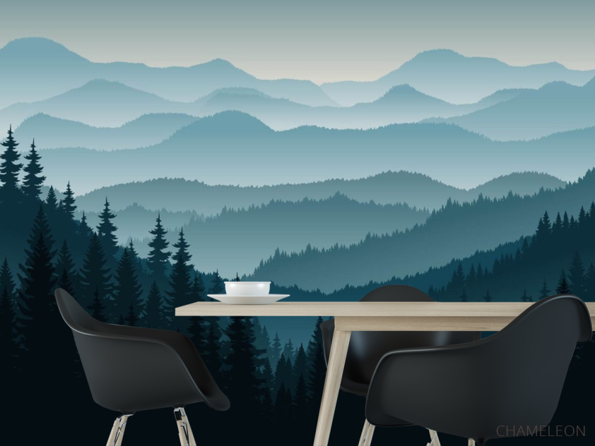 Фотошпалери гори і ліс - 1