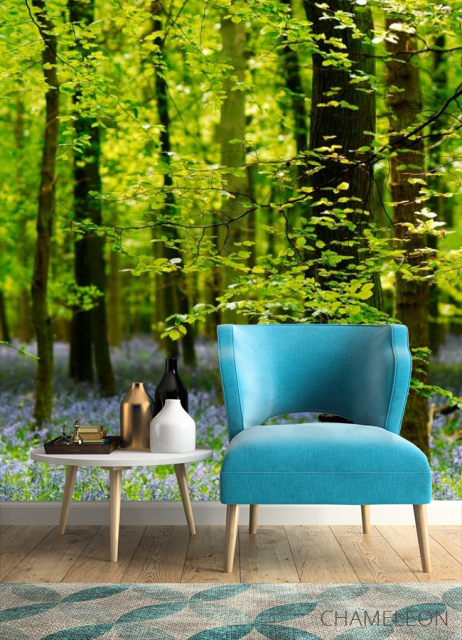 Фотообои В лесу, цветы - 4