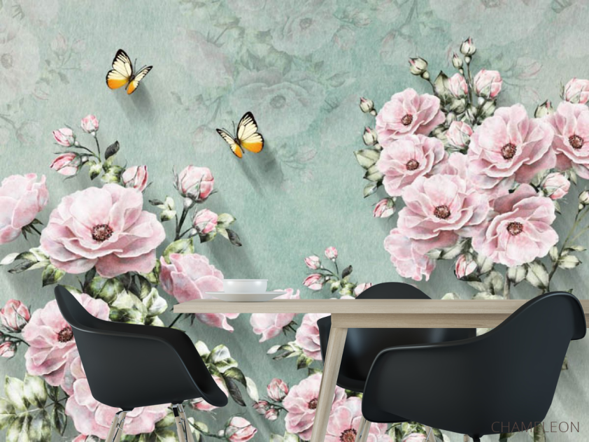 Фотошпалери Рожеві квіти - 1