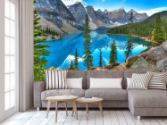 Фотообои кристальное озеро в горах - 3