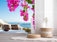 Фотошпалери стільчики і вид на море - 2