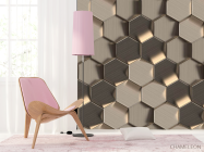 Фотошпалери шестигранники 3D панелей - 4