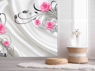 Фотошпалери Троянди на атласі 3d - 2