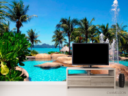 Фотообои Морской залив, пальмы - 2