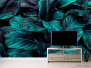 Фотообои Темно-зелёные листья - 2