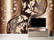 Фотообои 3d узор и камни - 2