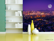 Фотошпалери місяць над містом - 3