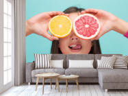 Фотообои девушка и цитрус - 3