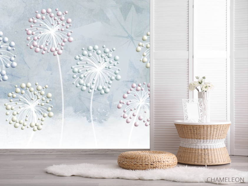 Фотошпалери 3д кульбаби - 2