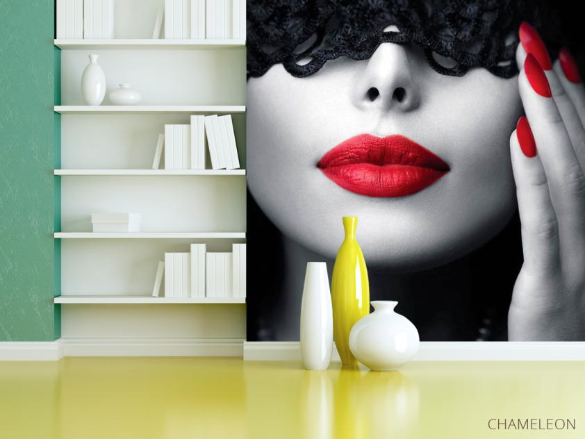 Фотошпалери дівчина і пов'язка - 3