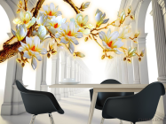 Фотошпалери Тунель з гілкою магнолії - 1