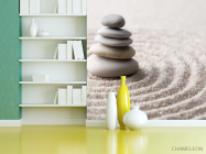 Фотошпалери камені на піску - 3