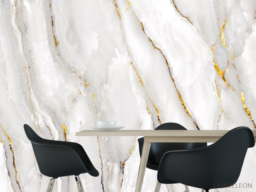 Фотошпалери мармур з золотом - 1