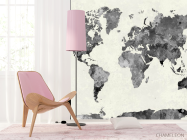 Фотошпалери Акварельна карта - 4