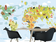 Шпалери в дитячу Карта - 1