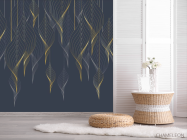 Фотошпалери золоті спіральки - 2