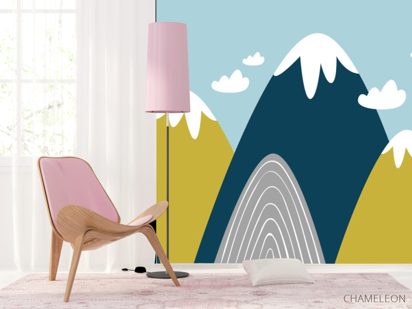 Фотошпалери Векторні гори - 4