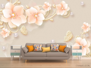 Фотообои 3Д Цветы - 1