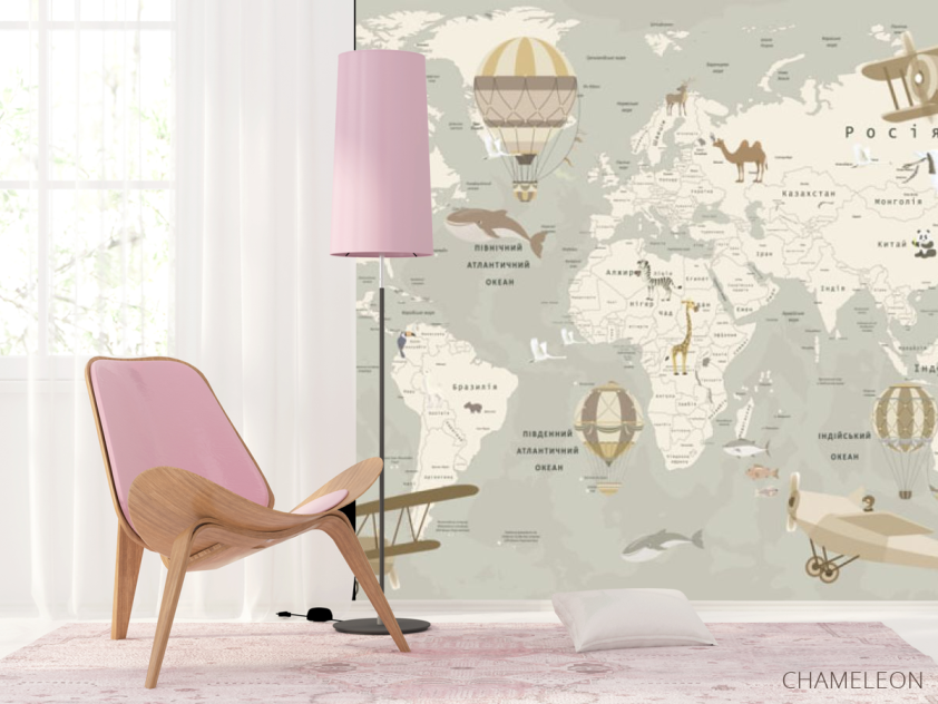 Фотообои Карта - 4