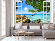 Фотообои Вид из окна на море - 3