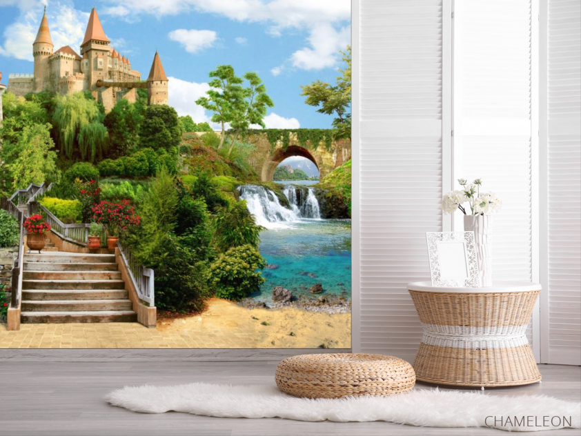 Фотошпалери Фреска з замком - 2