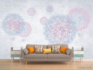 Фотообои Одуванчики фиолетовые - 1