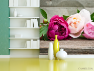 Фотошпалери рожеві півонії - 3