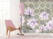 Фотошпалери півонії і візерунок - 4