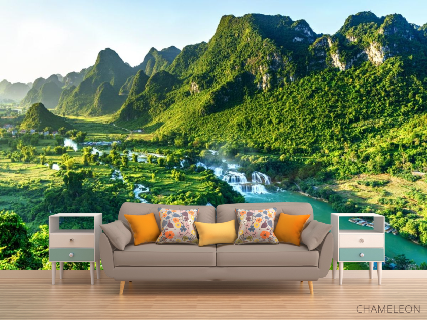 Фотообои водопад на всю поляну - 1