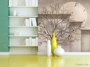 Фотошпалери дерево і птиці - 3