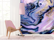 Фотошпалери Фіолетовий Fluid art - 4