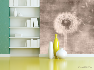 Фотошпалери Кульбаба сепія - 3