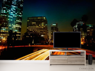 Фотообои Ночь, яркая дорога - 2