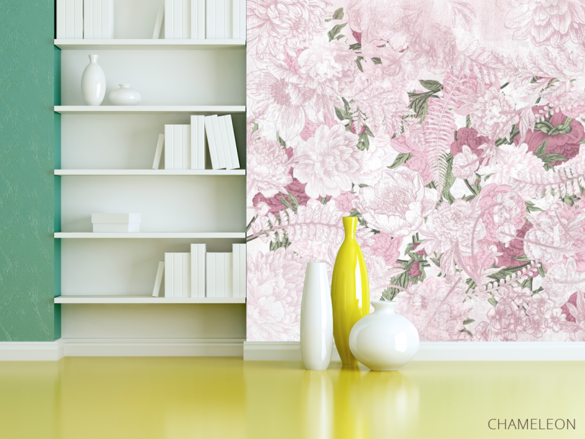 Фотошпалери векторні дизайнерські квіти - 3