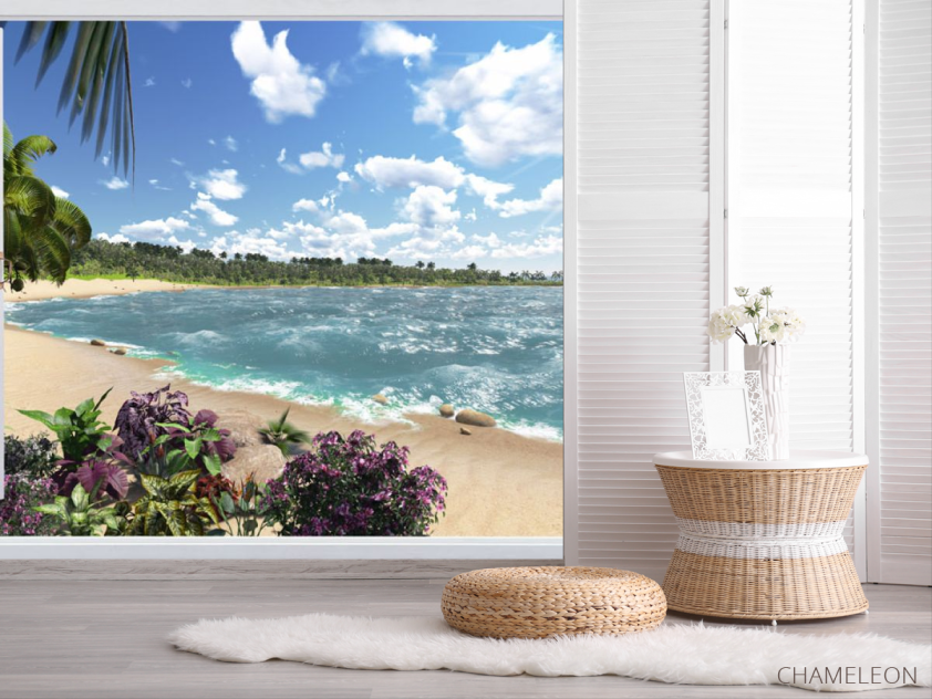 Фотошпалери Вид з вікна на море - 2