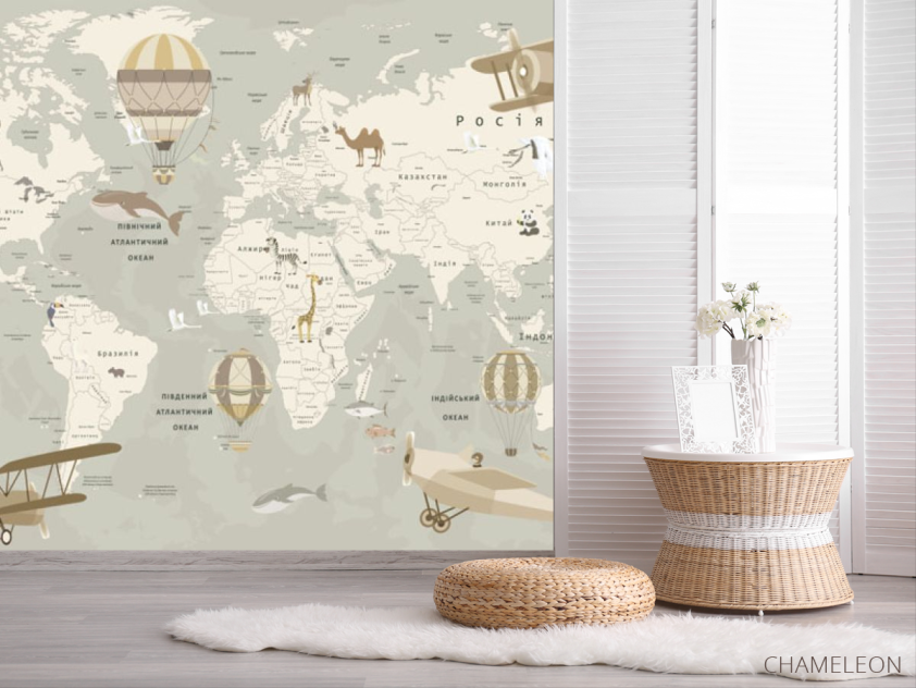 Фотообои Карта - 2
