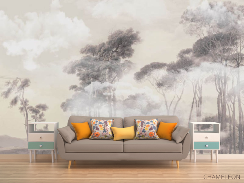 Фотообои Деревья в тумане - 1