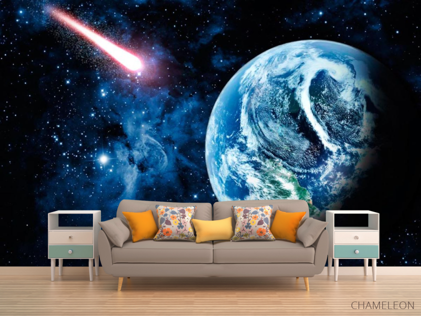 Фотообои Земля и комета - 1