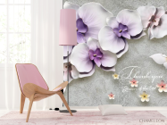 Фотошпалери порцелянові квіти - 4